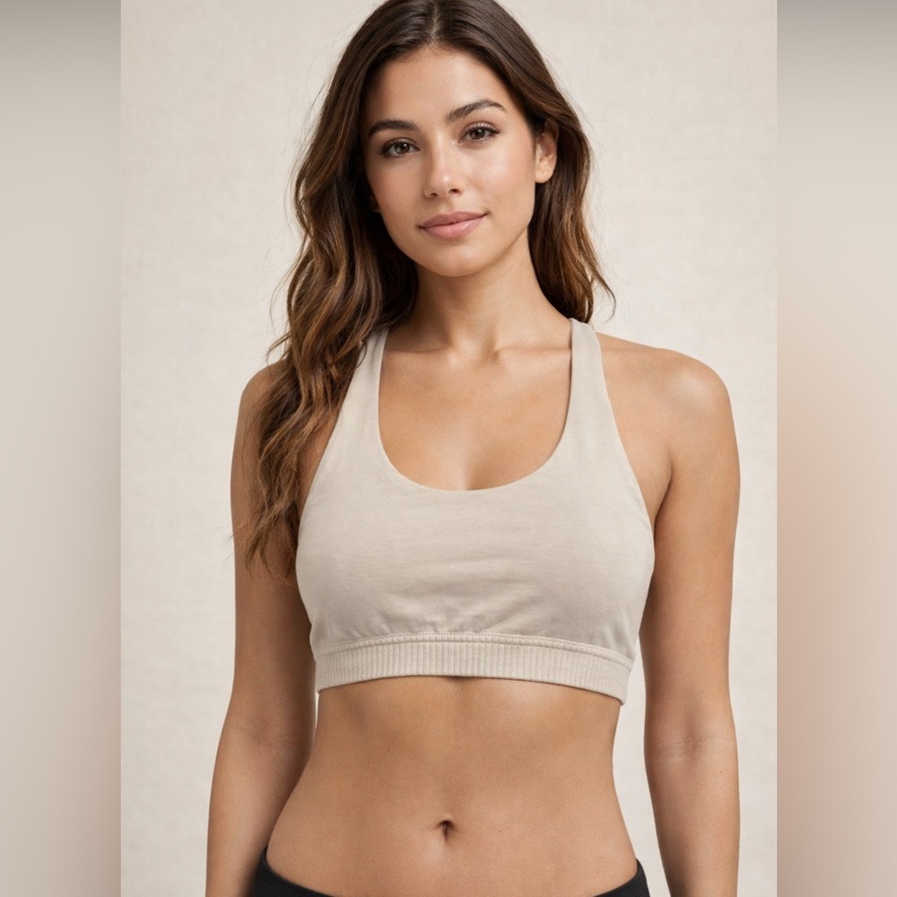 Aerie Cream Sports Bra